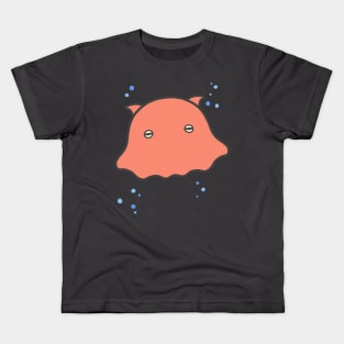 Mendako the Umbrella Octopus Cute Deep Sea Ocean Fish Art Logo Kids T-Shirt